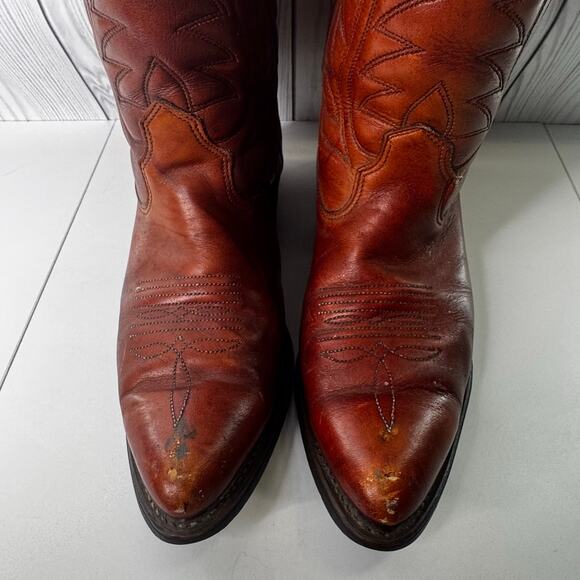 Vintage Biltrite Men’s Brown Leather Western Cowboy Boots 10D main image 8
